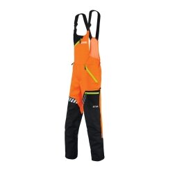 Kelnės apsauginės DYNAMIC DUROTEC su petneš. (oranžinė/juoda) (M)