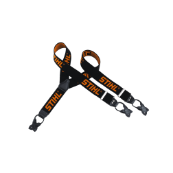 Petnešos juodos STIHL 110cm kelnėms su sagomis