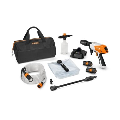 Rankinis akumuliatorinis vidutinio slėgio plovimo įrenginys STIHL RCA 20.0 SET (su 2 x AS 2 ir AL 1) Rankinis akumuliatorinis vidutinio slėgio plovimo įrenginys STIHL RCA 20.0 SET (su 2 x AS 2 ir AL 1)