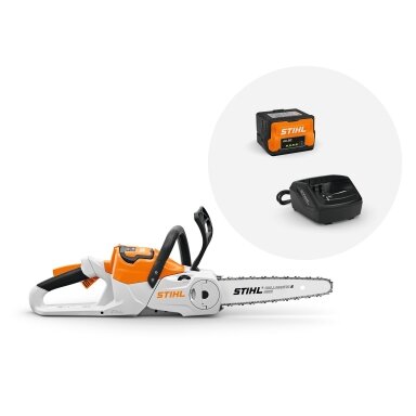 STIHL MSA 60.0 C-B akumuliatorinis pjūklas su akumuliatoriumi AK 20 ir įkrovikliu AL 101 STIHL MSA 60.0 C-B akumuliatorinis pjūklas su akumuliatoriumi AK 20 ir įkrovikliu AL 101